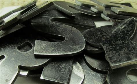 weldable metal letters and numbers